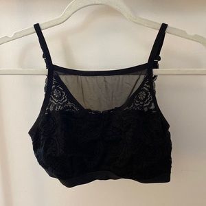 Aerie high neck lace bralette